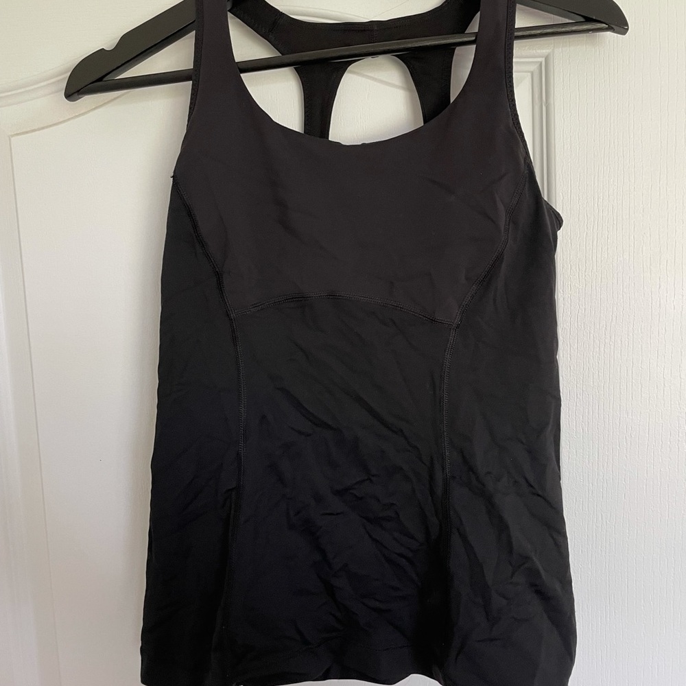 Lululemon Black workout tank size 6